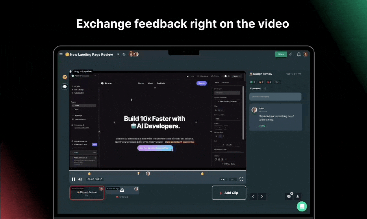 Лента - Сократить встречи на 40% - интерактивное асинхронное видео для работы медиа 4