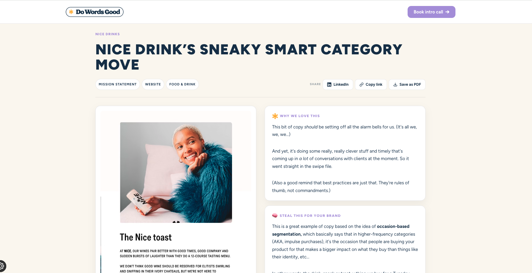 Free copywriting swipe file gallery image