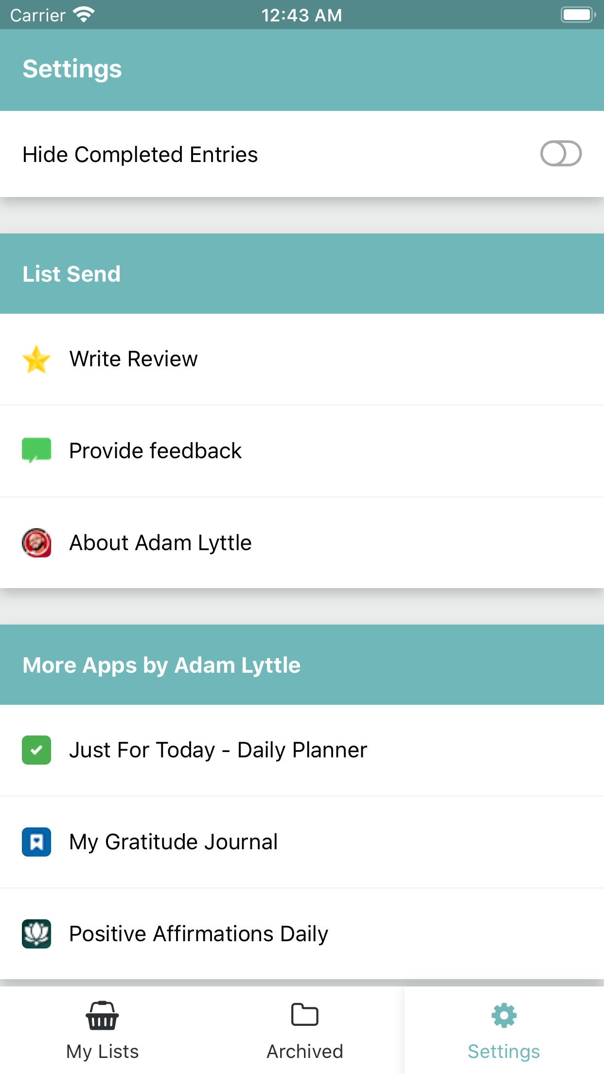 Shopping List Send & Share gallery image