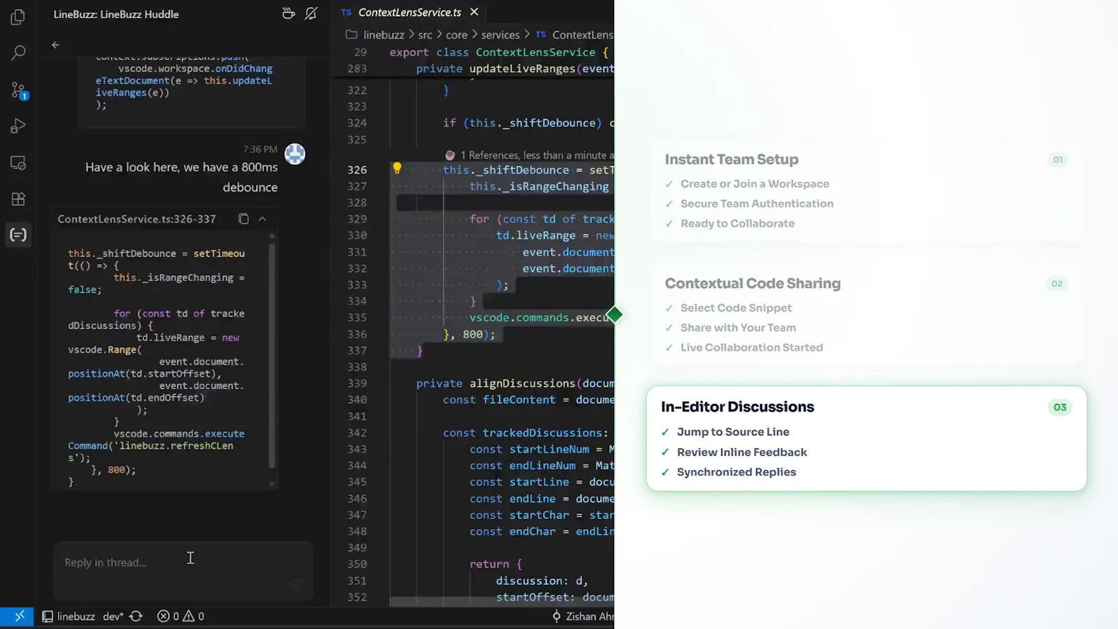 Linebuzz screenshot 2