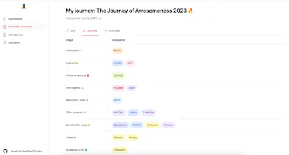 RoadToJobs: Interview Tracking app gallery image