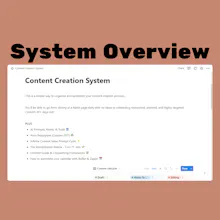 Notion Content Creation System gallery image