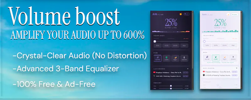 Aura Volume Booster for Chromium. screenshot 1