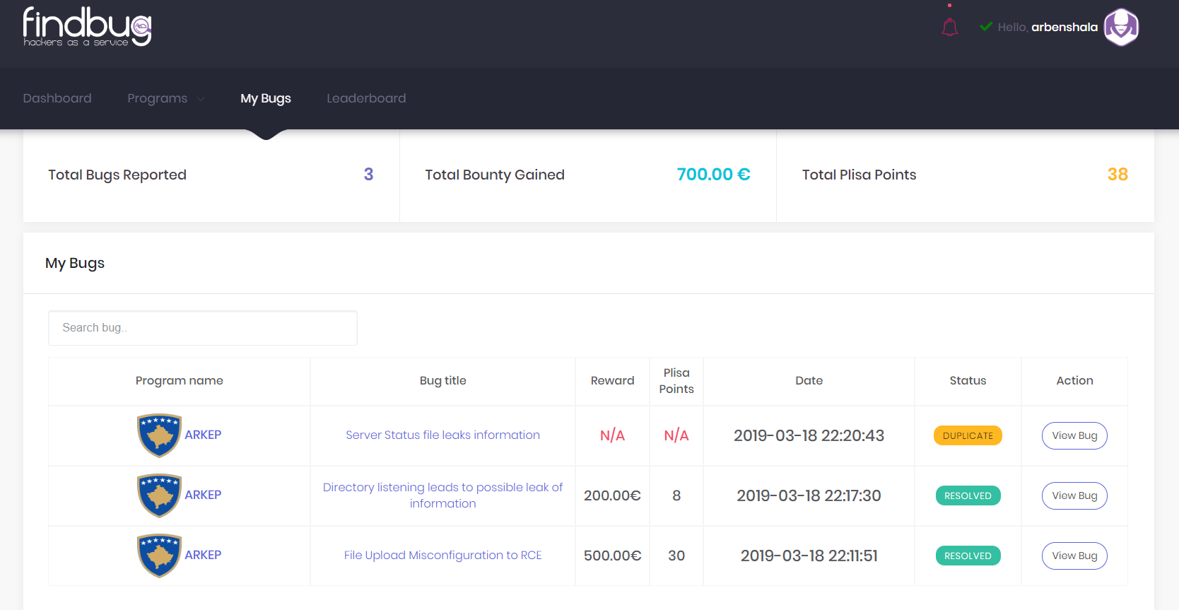 FINDBUG.IO gallery image