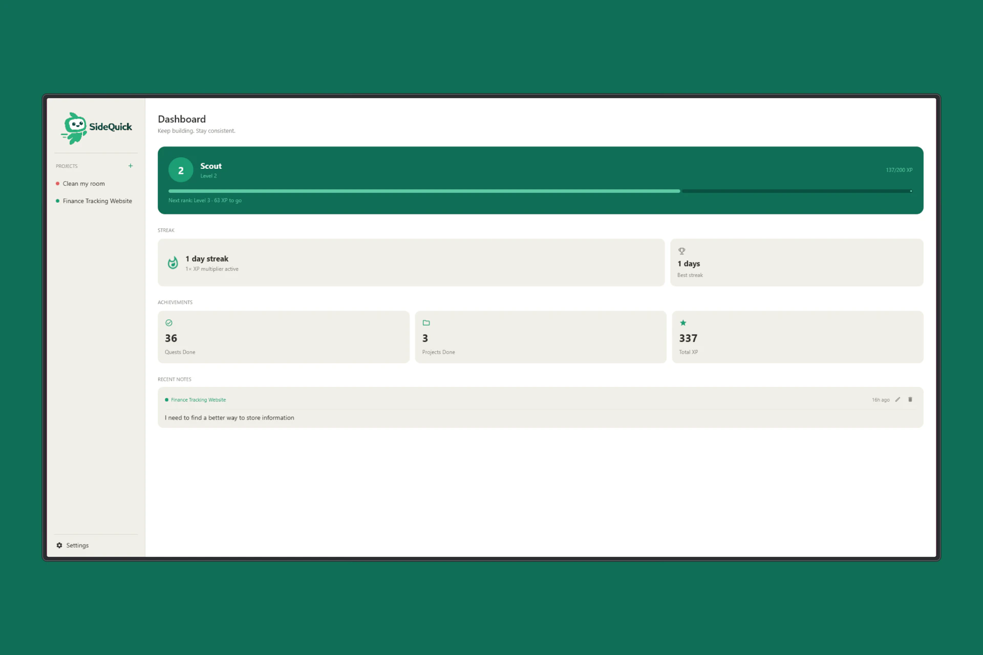 SideQuick screenshot 1