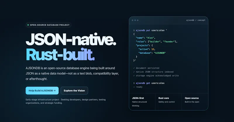AJSONDB screenshot 1