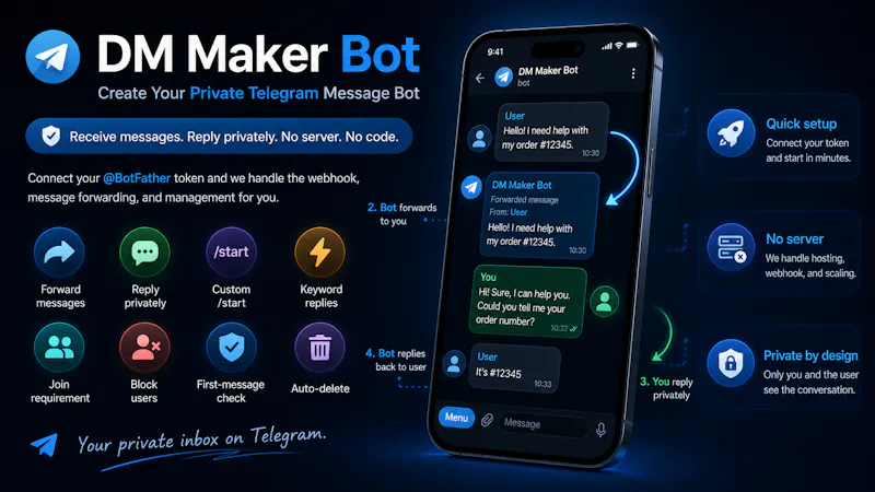 DM Bot Maker for Telegram screenshot 1