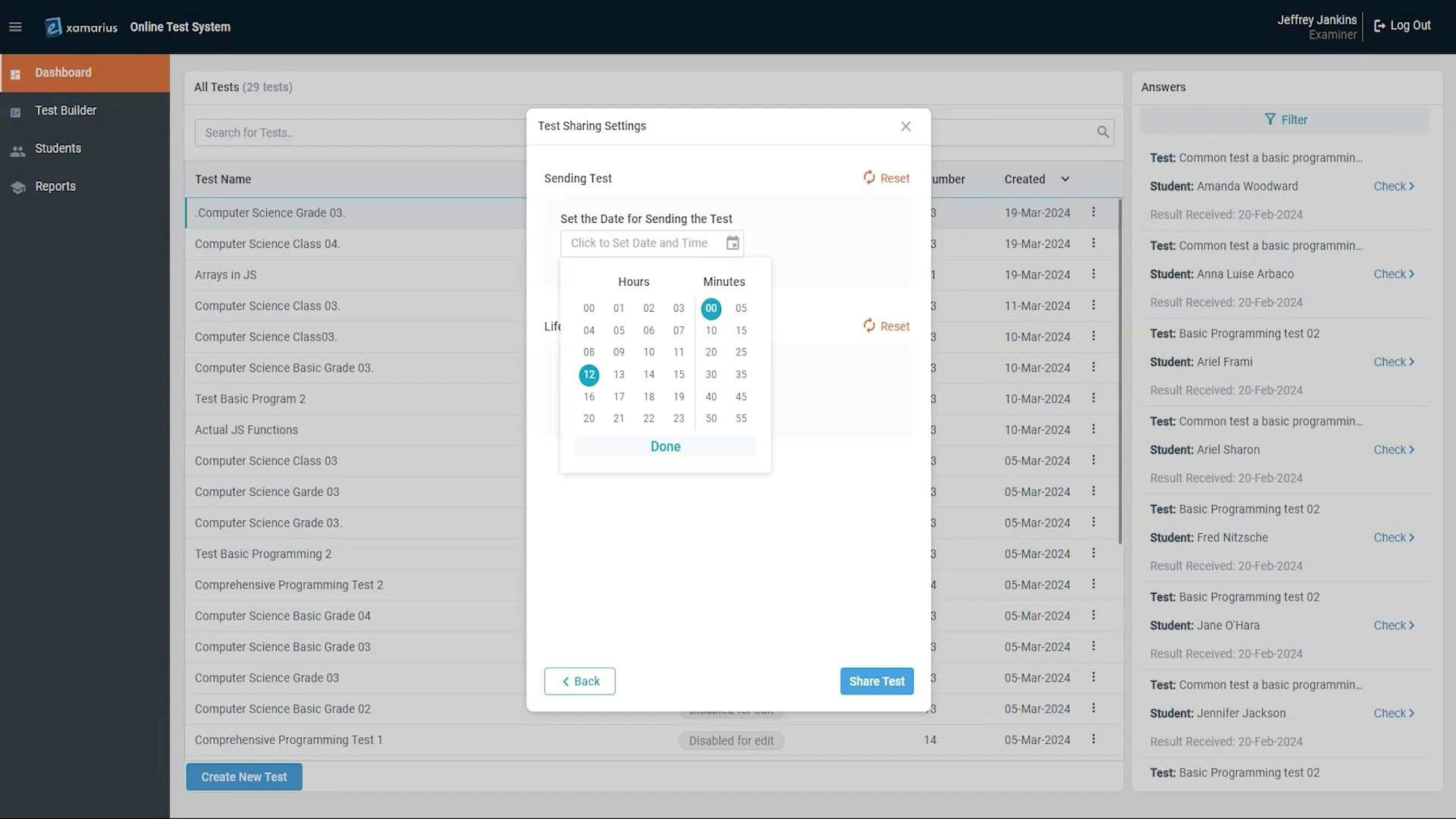 Média Examen - Empower les éducateurs et les étudiants avec un système de test en ligne simple 5
