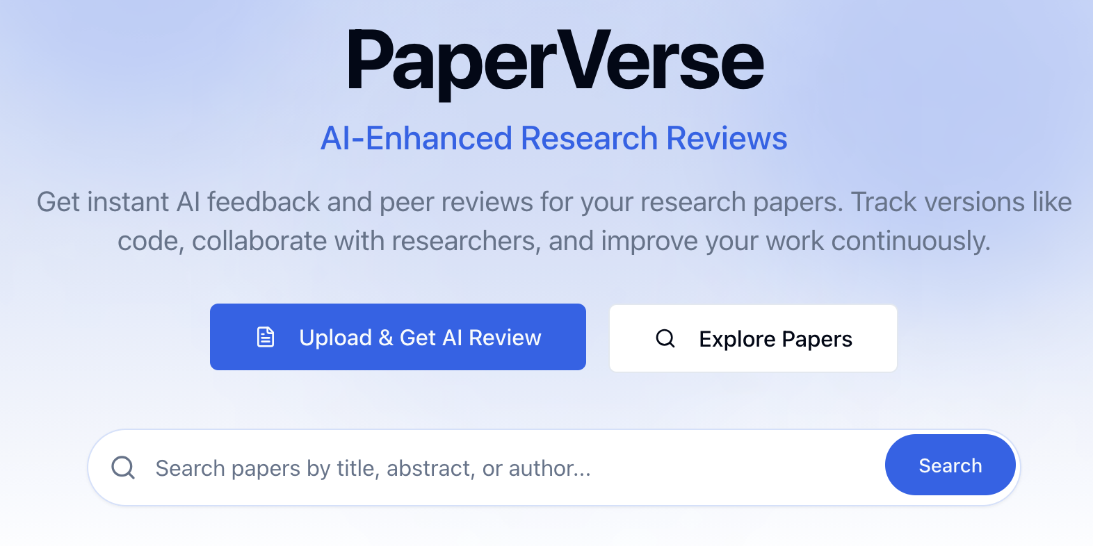 PaperVerse Reviews - Main product screenshot demonstrating key features and user interface