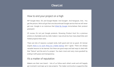 ClearList gallery image