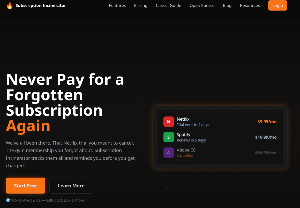 Subscription Incinerator  gallery image