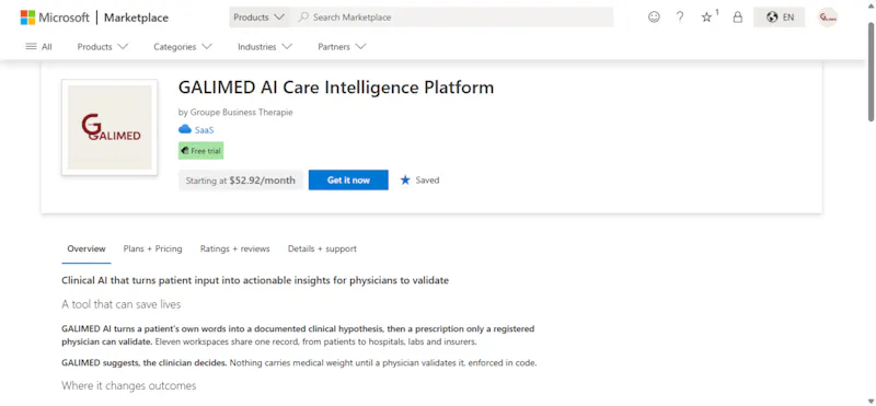 Galimed Ai health Platform screenshot 4