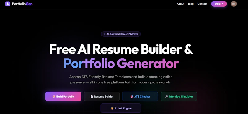 PortfolioGenerator screenshot 2
