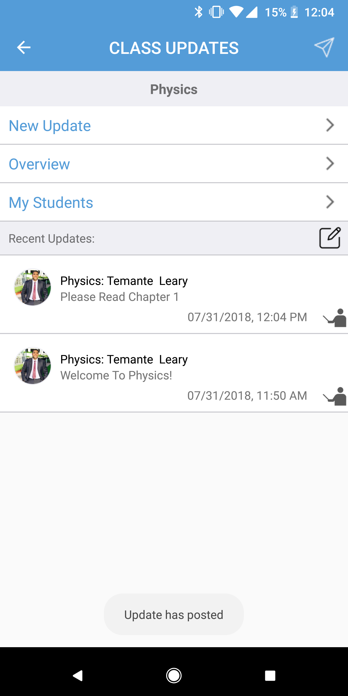 Class Updates gallery image