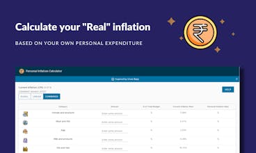 Personal Inflation Calculator for India gallery image