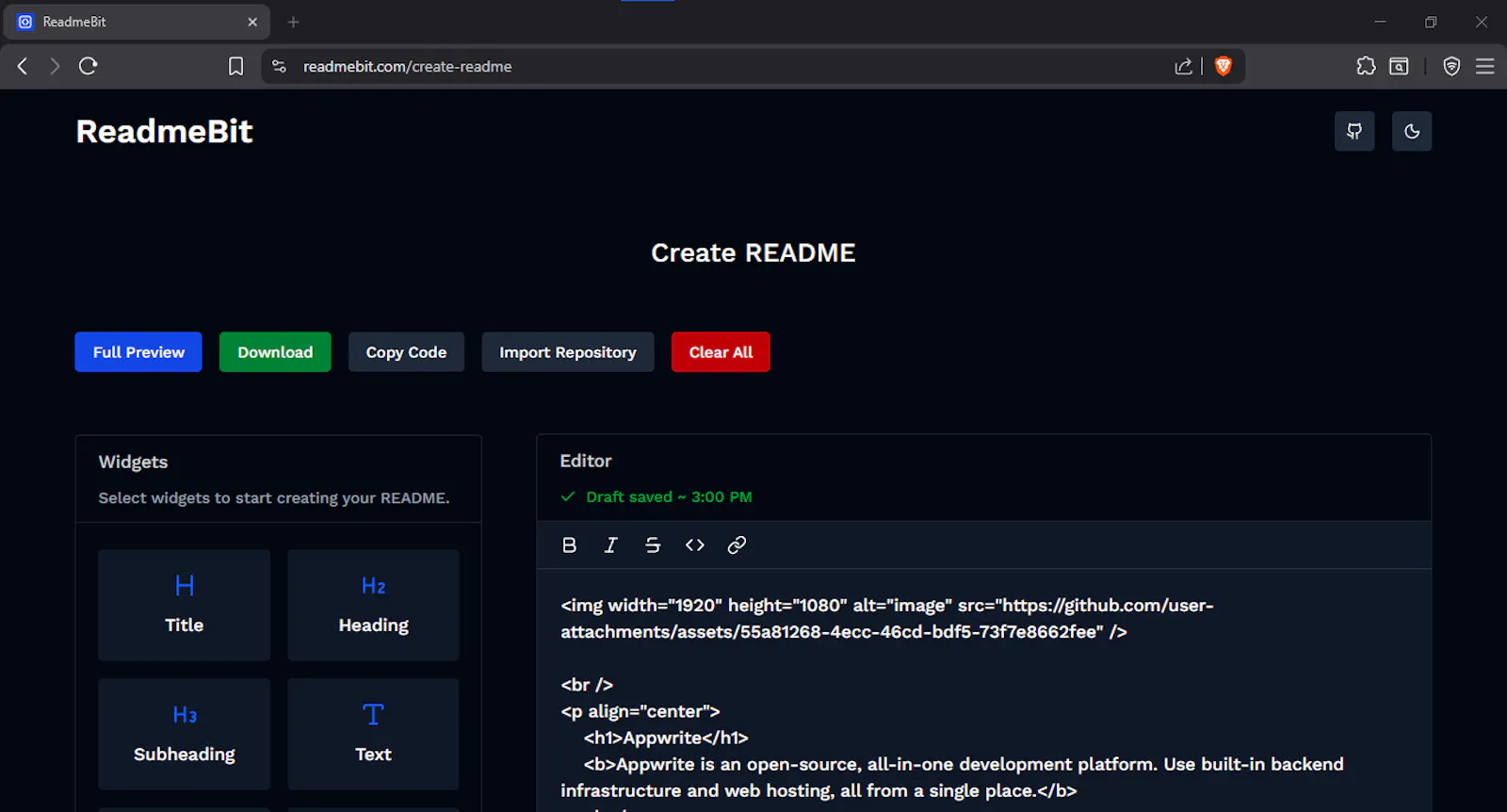 ReadmeBit screenshot 1