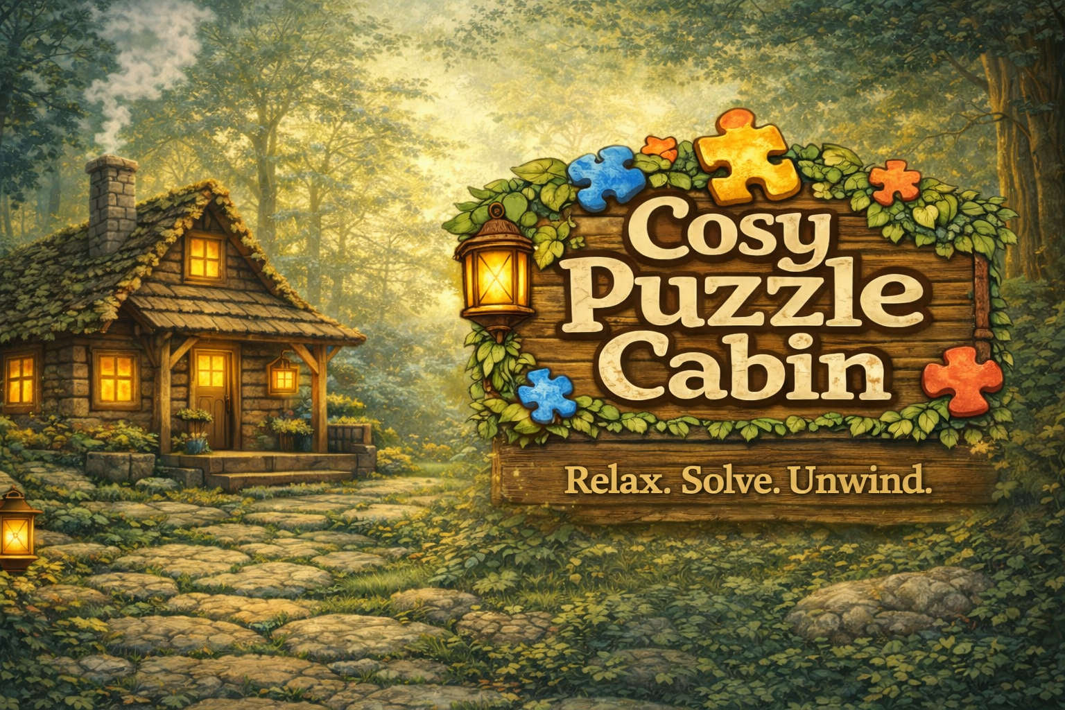 Cosy Puzzle Cabin - Main product screenshot demonstrating key features and user interface