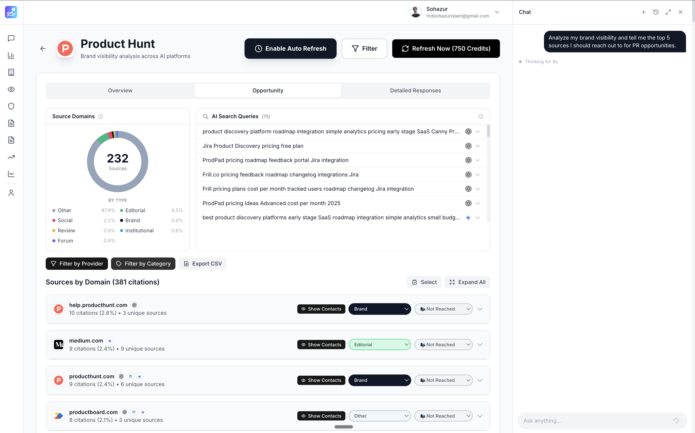 ReachLLM - Screenshot 5 showing product features and functionality
