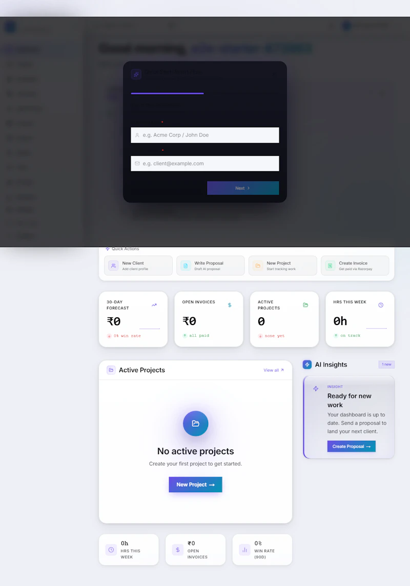 Lanceio — Freelance Management Tool  screenshot 2