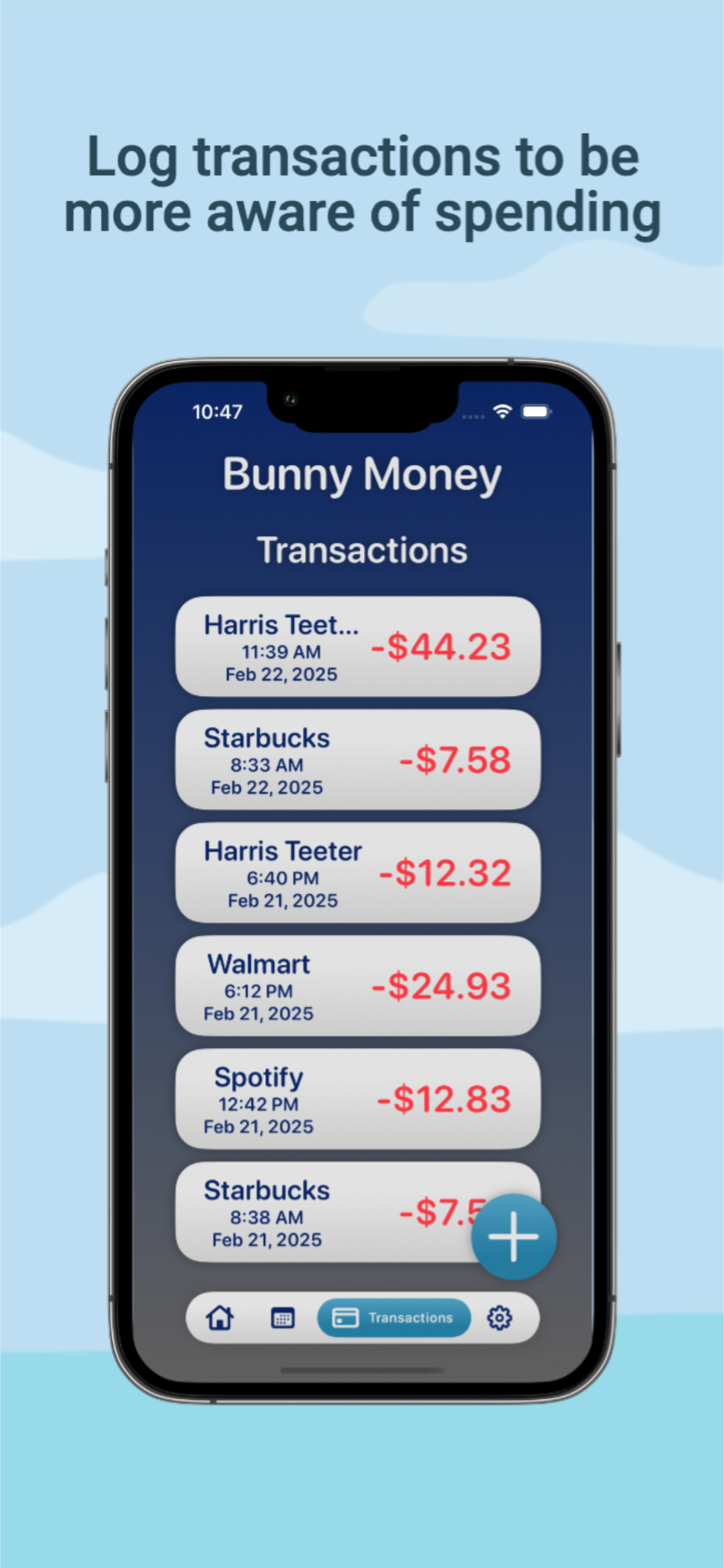Bunny Money: Spending Tracker - Screenshot 3 showing product features and functionality