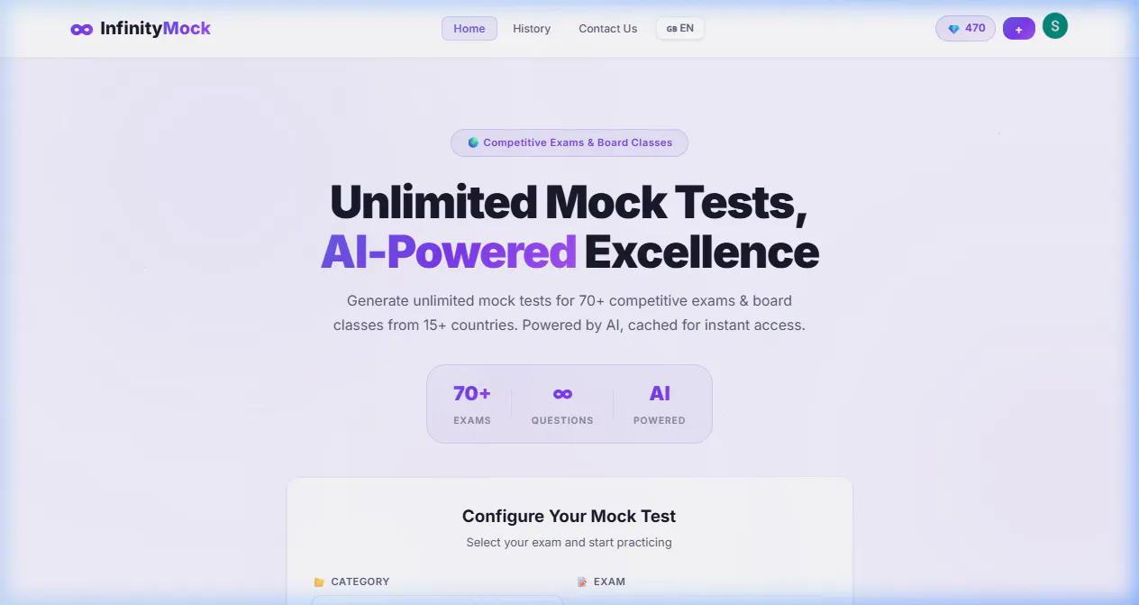 InfinityMock 제품 배너