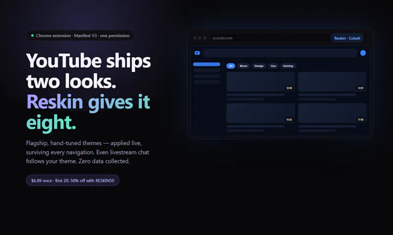 Reskin screenshot 1