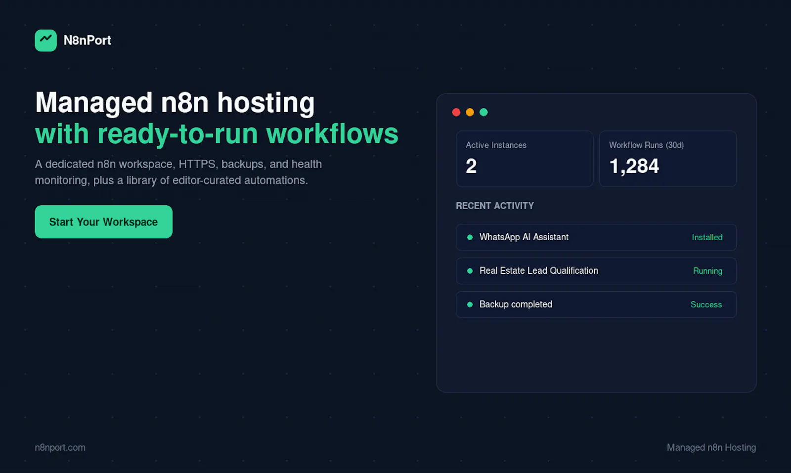 N8nPort screenshot 1