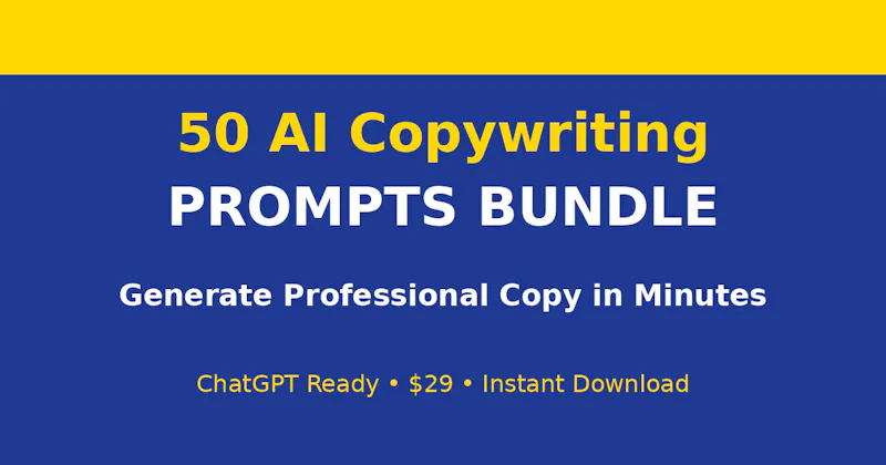 50 AI Copywriting Prompts Bundle screenshot 1