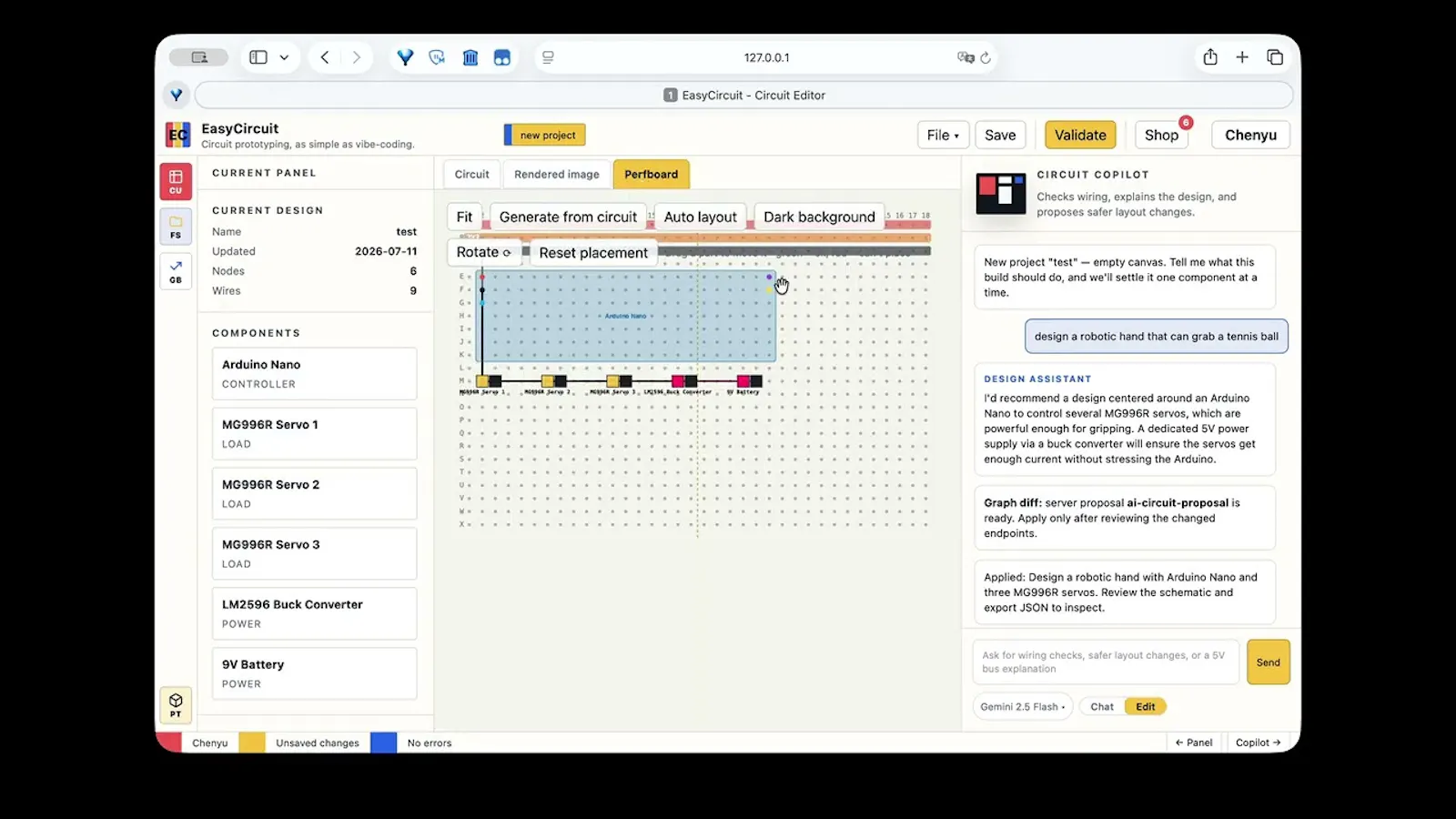 EasyCircuit screenshot 1 (video preview)
