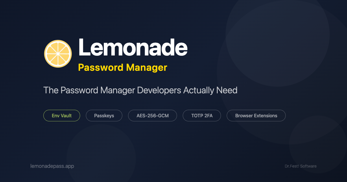 Lemonade Password Manager gallery image