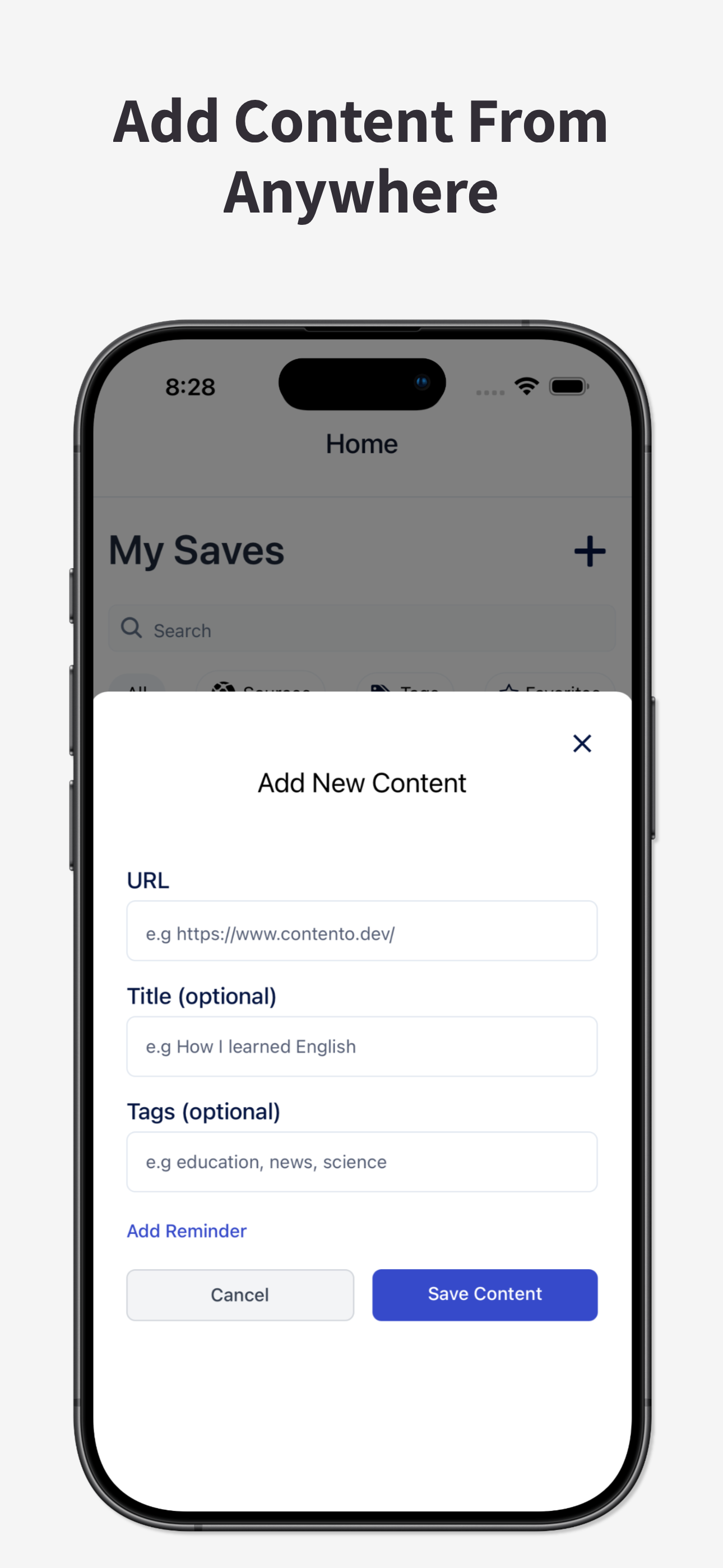 Contento - Screenshot 3 showing product features and functionality