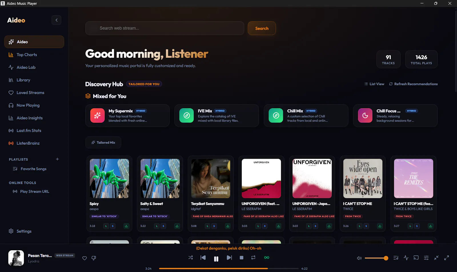 Aideo Music Player screenshot 4