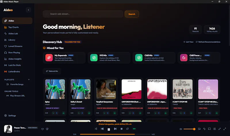 Aideo Music Player screenshot 4