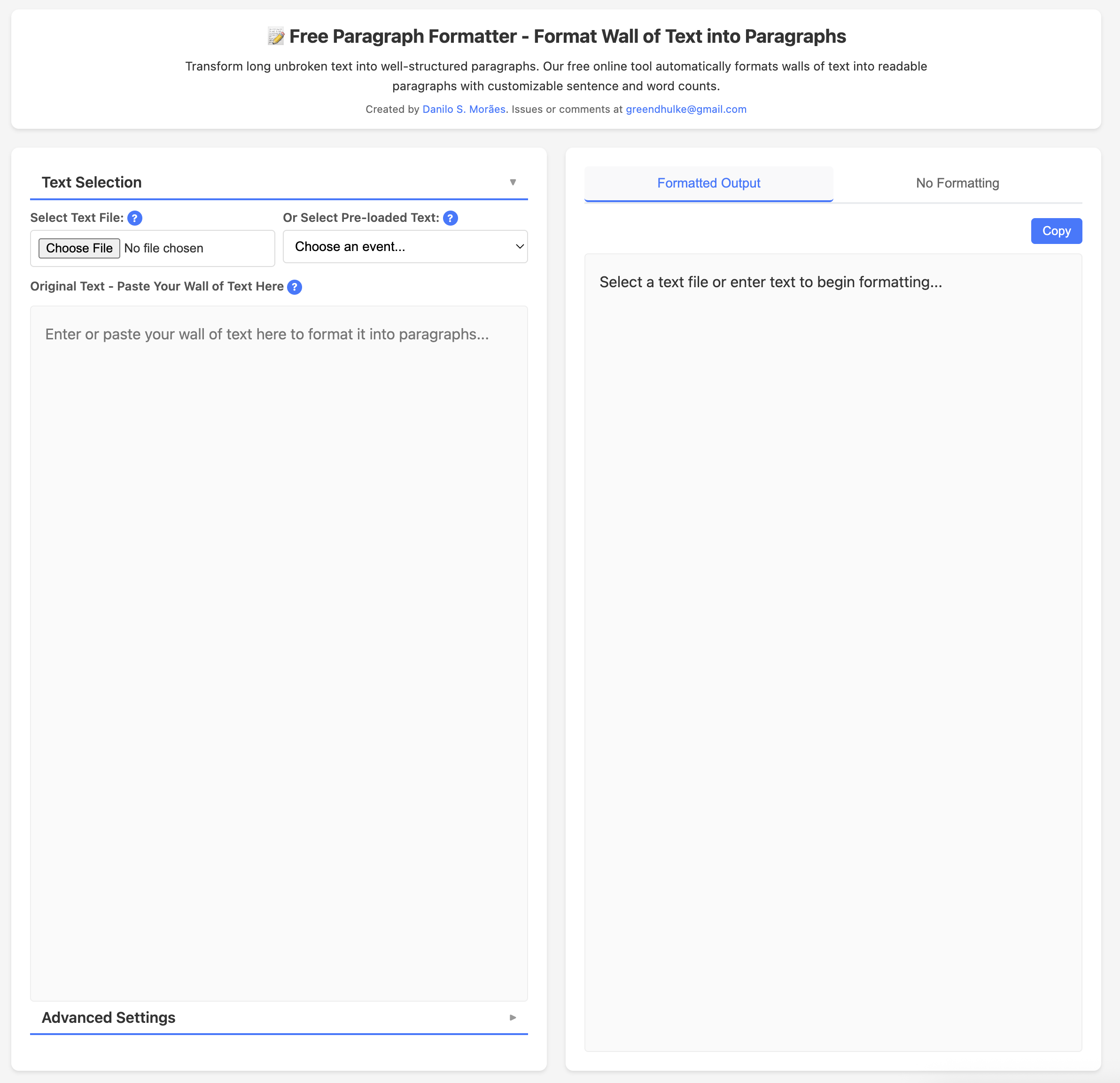 Free Paragraph Formatter gallery image