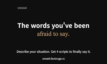 Unsaid gallery image