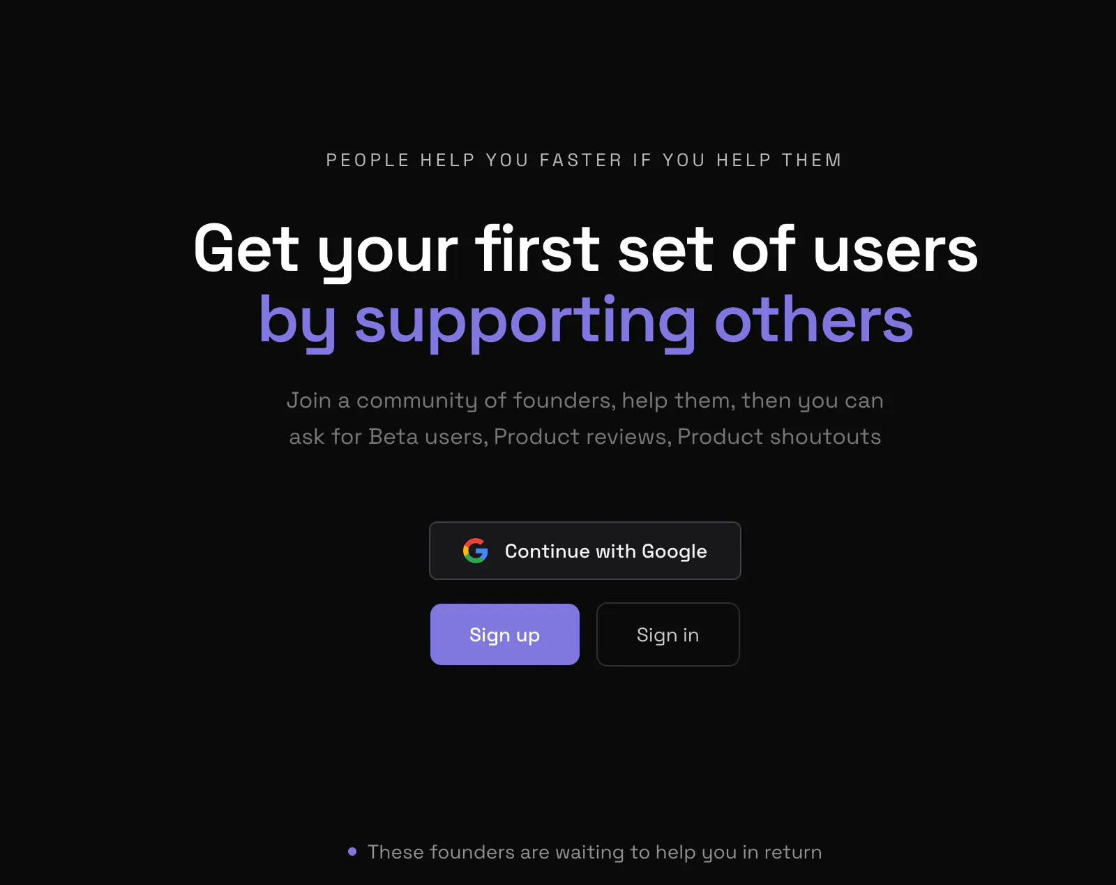 FounderKarma screenshot 2