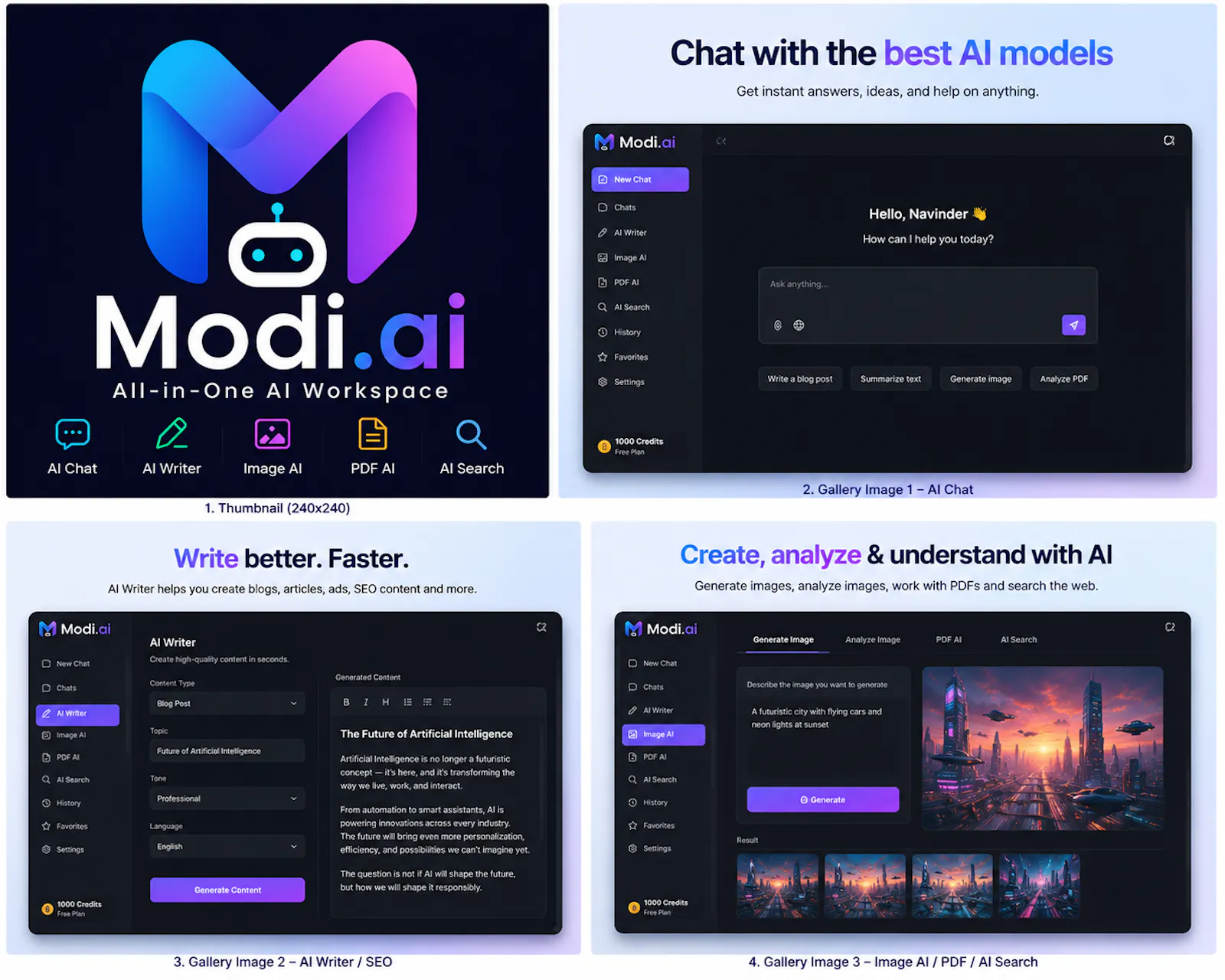Modi.ai screenshot 1