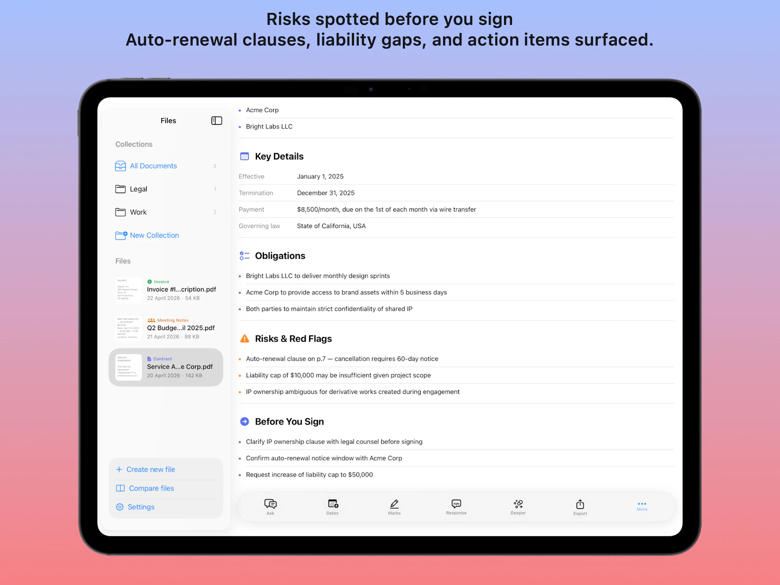 BrieFolio screenshot 1