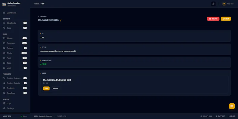 KraftAdmin screenshot 4