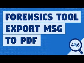 4n6 MSG to PDF Converter Software gallery image