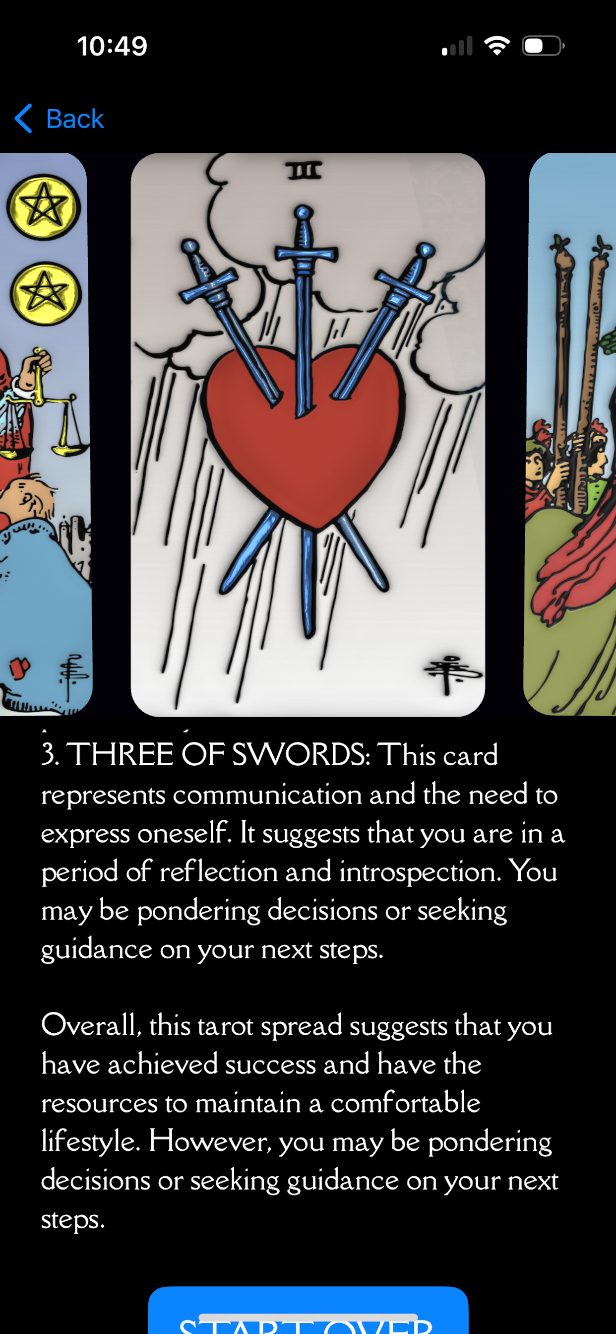 Media Tarot Vicuna - Bài đọc AI Tarot trên thiết bị hiện đại 3