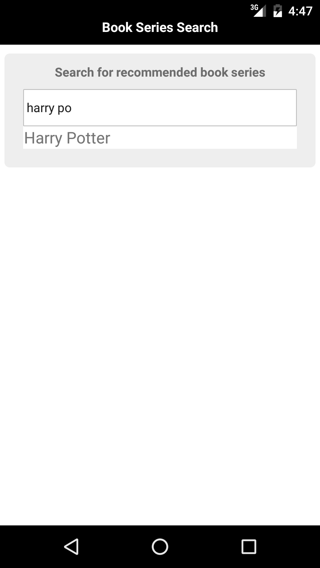 Book Series Recommendations App gallery image