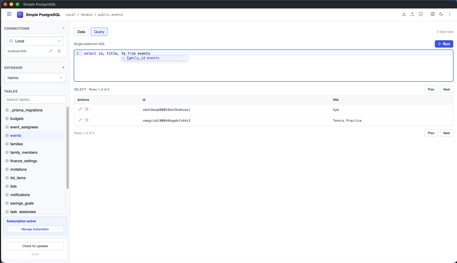 SimplePostgreSQL gallery image