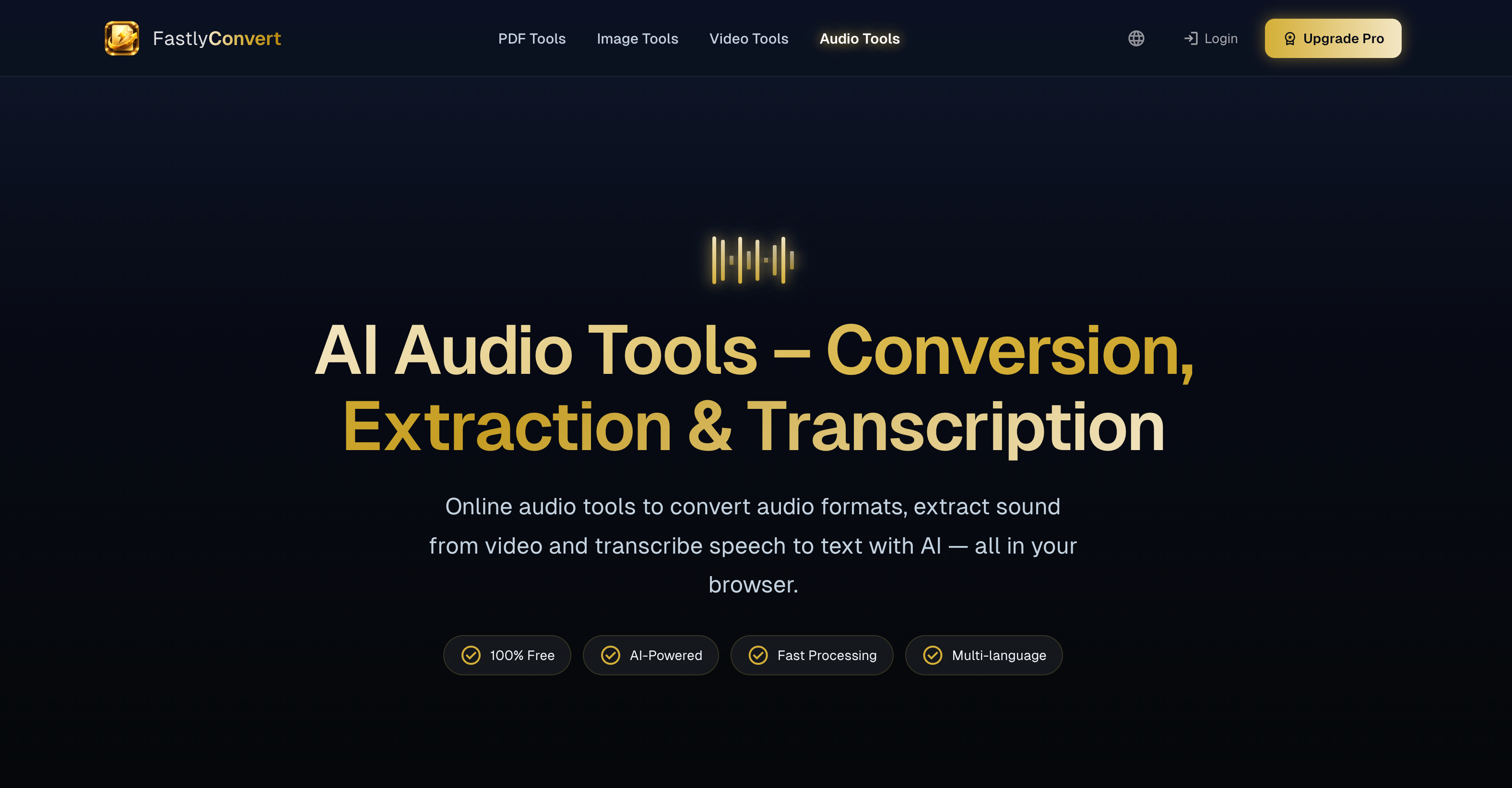 FastlyConvert Audio & Video to Text gallery image