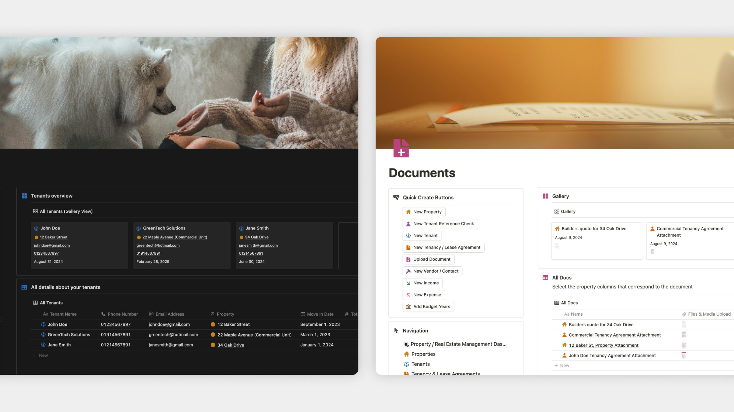 Rental Property Manager Dashboard gallery image