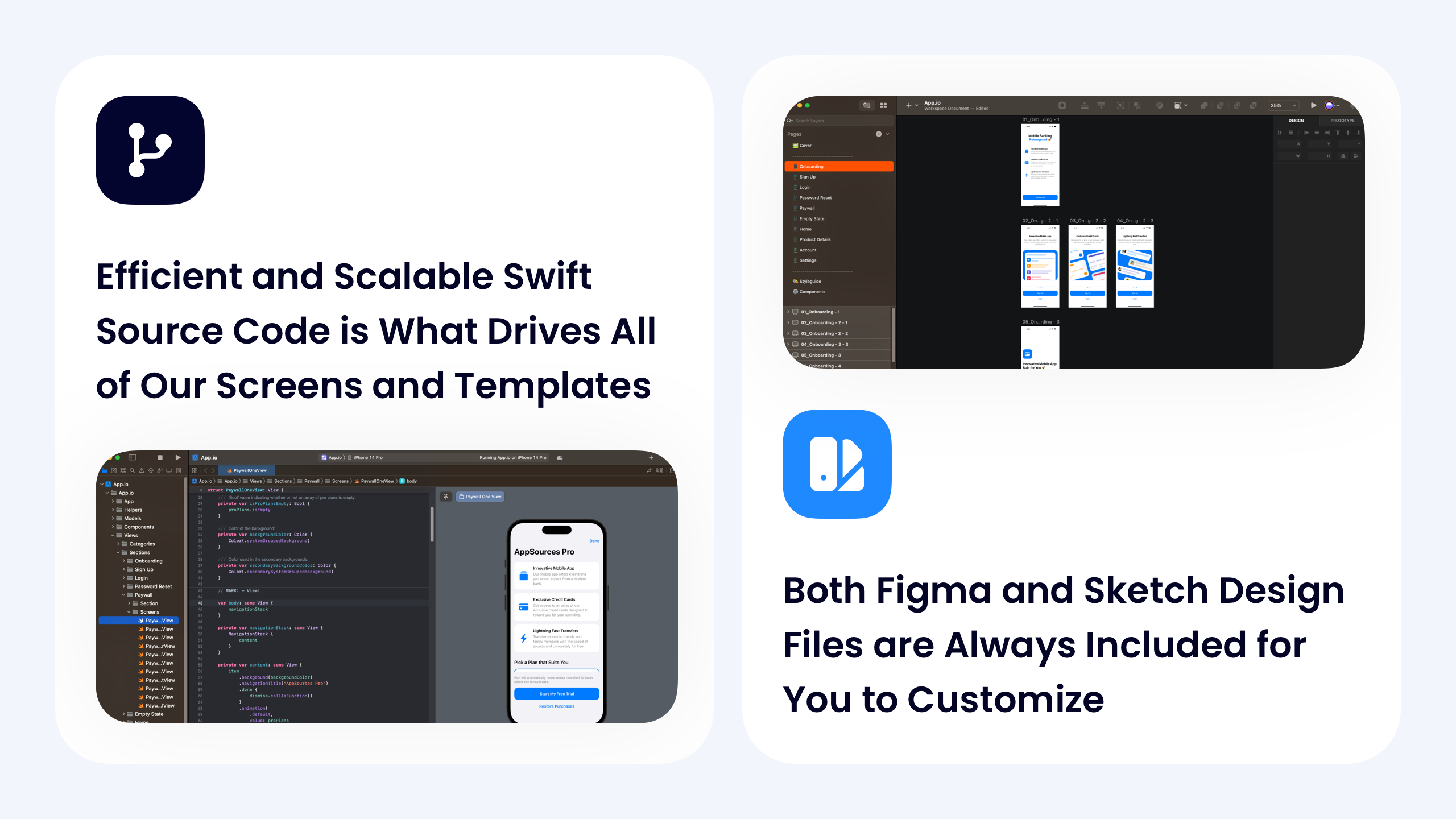 وسائط AppSources Pro Bundle - قوالب التطبيق المشفرة بالكامل لنظام التشغيل iOS 4
