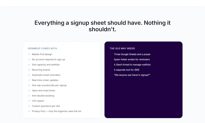 SignMeUp screenshot 3