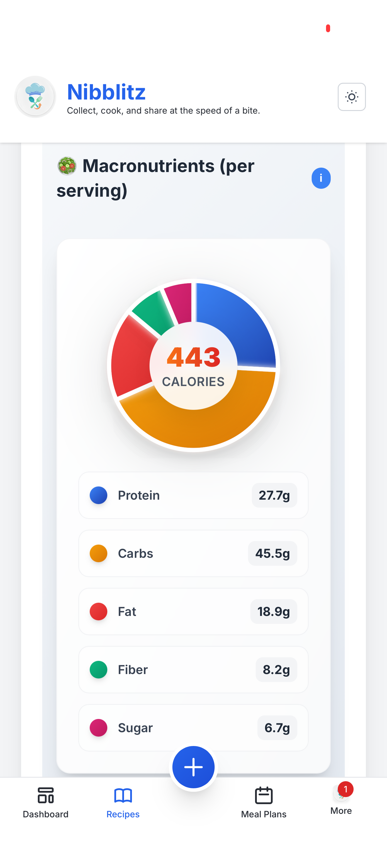 Nibblitz — Makes your recipes social gallery image