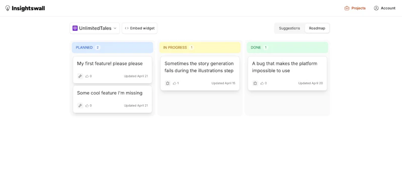 Insightswall screenshot 3