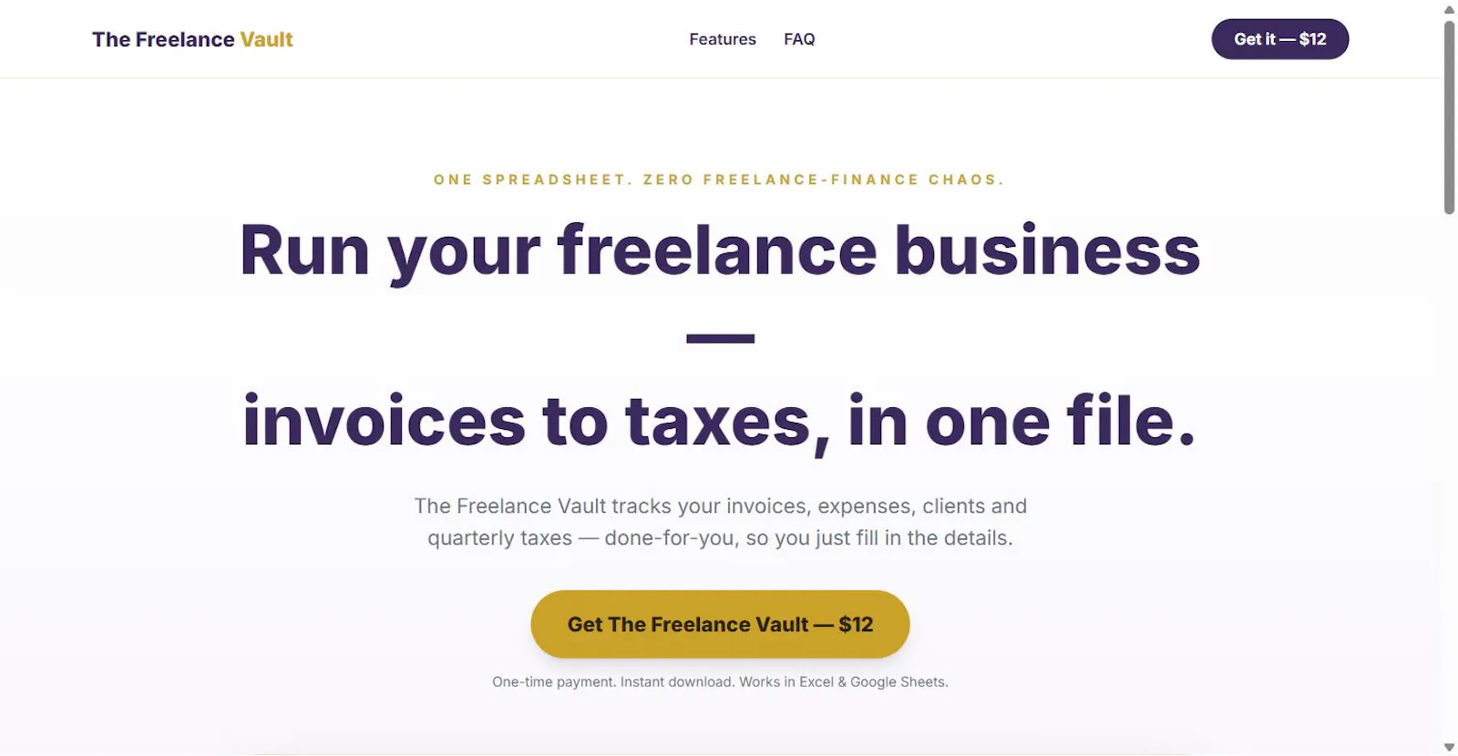 The Freelance Vault screenshot 2